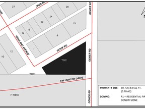 The highlighted area is where a new Community Living group home will be built pending funding.TP.jpg