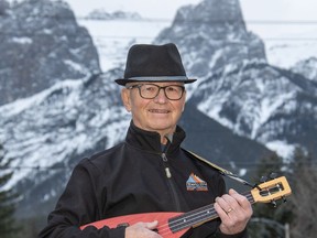 Marshall Kennedy is an avid musician and teaches members of the High Strung ukelele club in Canmore. photo by Pam Doyle/www.pamdoylephoto.com