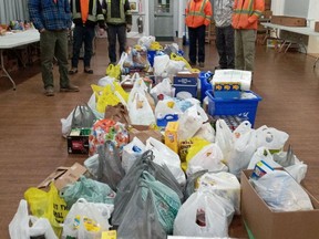 Township Staff were able to drop off a wide array of goods and food supplies to the Norwood Food Bank following the Townships annual Load the Loader food drive in December. SUBMITTED PHOTO