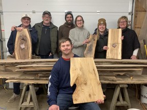 Ben Kruis (front) has had a lot of support on his journey to become an entrepreneur. His team includes Ted Hoogstraten, Jim Kruis, Stuart Hoogstraten, Leah Kruis, Emily Kruis, Heather Kruis.