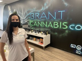 Britney Guerra is the general manager of Brantford Cannabis Co., on Charing Cross Street, and Harvest Cannabis, on Dalhousie Street.