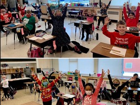 Grade 3 students at Westminster Public School demonstrate their musical talent in this photo provided by the Upper Canada District School Board. (SUBMITTED PHOTO)
