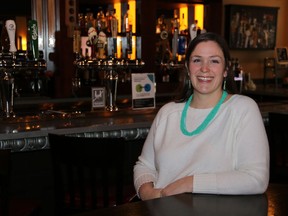 Vanessa Leduc, one of the recipients of the Spark Grant, poses at her business in this photo provided by Cornwall Tourism.