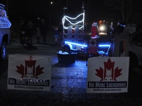 Another freedom march was organized on Saturday December 12, 2020 in Cornwall, Ont. Francis Racine/Cornwall Standard-Freeholder/Postmedia Network