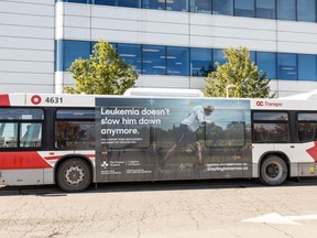 Alexandria's Bob Hardy is part of an Ottawa Hospital Foundation advertising campaign that includes an OC Transpo bus mural. Handout/Cornwall Standard-Freeholder/Postmedia Network

Handout Not For Resale