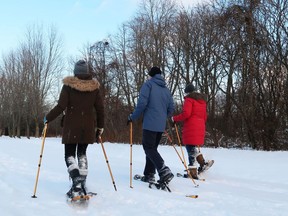 A snowshoeing outing at the Gray's Creek Conservation Area. Handout/Cornwall Standard-Freeholder/Postmedia Network

Handout Not For Resale