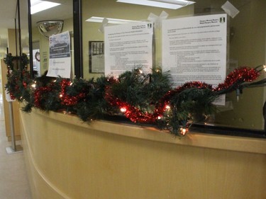 Decorations at the emergency department area. Photo on Tuesday, December 22, 2020, in Alexandria, Ont. Todd Hambleton/Cornwall Standard-Freeholder/Postmedia Network