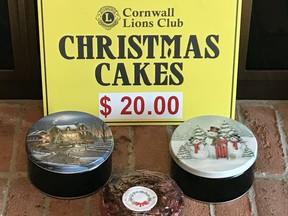 Handout/Cornwall Standard-Freeholder/Postmedia Network
In 2020, the Cornwall Lions Club's festive Christmas fruit cakes are available at a variety of local retailers.

Handout Not For Resale