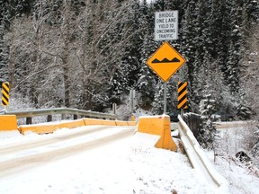 This Fourth Avenue bridge, popular with trail enthusiasts, is set to be replaced in the coming years. Patrick Gibson/Cochrane Times