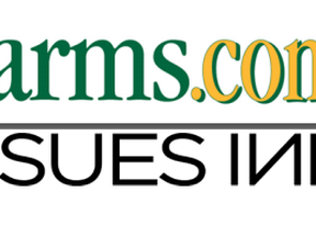 farms.com and Issues Ink combined logo