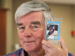 Dave Bell of Kingston shows off the 1979 Wayne Gretzky rookie card he has in his possession.