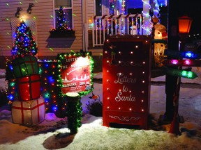 Resident Corinne Reed was named the crowned the winner of Light Up Leduc. (Lisa Berg)