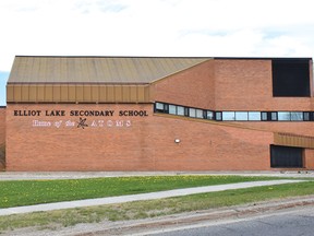 Photo by KEVIN McSHEFFREY/ THE STANDARD
The Algoma District School Board is planning to do work to the Elliot Lake Secondary School and it parking area, as well as work to other schools in the district.