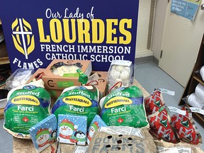 Photo supplied
Two elementary school students in Elliot Lake set out to help feed some of the less fortunate residents of the community by raising money to buy Christmas dinners. They raised enough to provide three full Christmas dinners to three families from each of the schools in Elliot Lake.