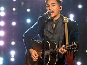 Tyler Shaw performs at the Junos in London in March. The platinum-selling artist will perform at the Capitol Centre Jan. 31. 
Postmedia File Photo