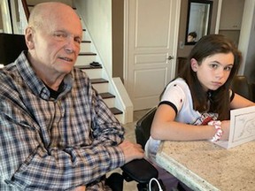 Stu Kidd and his granddaughter, Macy, 11, sent out Christmas cards to the two Michaels held in Chinese custody. Canadians Michael Spavor and Michael Kovrig have been indicted on state secrets laws.
Submitted Photo