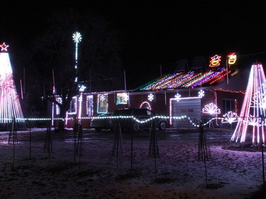 This home located in Greenwood is well known for its extensive and animated Christmas light display. Throughout December vehicles are often parked on both side of Greenwood Road so drivers and passengers can take in the spectacle. Anthony Dixon