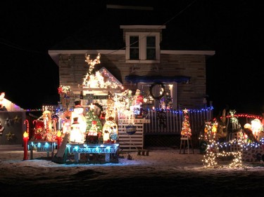 This home located on Boundary Road in Pembroke featured numerous themed displays and certainly helped to Light Up the Valley. Anthony Dixon