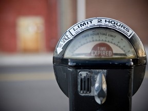 Free parking at metres in Pembroke's downtown core has been restored for another six months. Getty Images