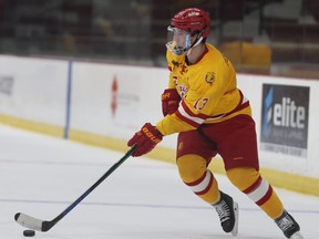 Wallace's Mitch Deelstra, in his first season at Ferris State, scored in one of the Bulldogs' season-opening losses to Bowling Green last weekend. (Miles Postema/Ferris State University)