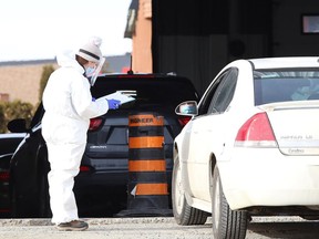 Community members get tested at the new drive-thru COVID-19 Assessment Centre at 2050 Regent St. in Sudbury, Ont. on Tuesday December 8, 2020. Rev. Charles Nolting writes the pandemic has forced us to look at ourselves and how we operate.