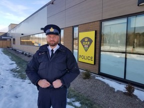 Staff Sergeant Jeremy McDonald, a former resident of the Town of Cochrane has earned a promotion and in now the new Commander for the West Parry Sound Detachment. OPP photo.jpg