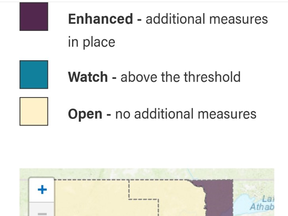 From the Government of Alberta's interactive COVID-19 map as of 6 p.m. Dec.1.