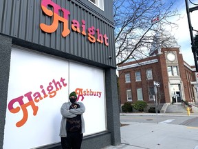 Haight-Ashbury co-owner Aaron Reimneitz outside the store's downtown location on Dec. 23. Jake Romphf