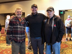 Al Lindner, Jeff Gustafson and Ron Lindner at a "Making a Living in the Fishing Industry" conference in Brainerd, Min., in 2018.