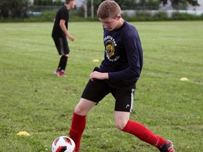 Soccer players were back on the field in August.