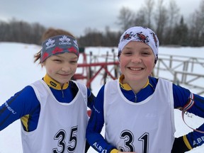 Competing in their first National Cadet Biathlon, Victoria Johns and Keziah Reid, finished well for their first national competition.