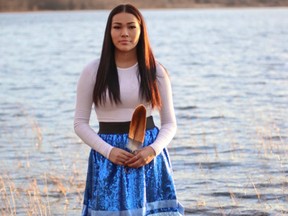 Autumn Peltier, 16-year-old water-rights activist from Wiikwemkoong Unceded Territory and chief water commissioner for the Anishinabek First Nation, gained international recognition for confronting Prime Minister Justin Trudeau at a meeting of the Assembly of First Nations in 2016. Katherine Takpannie/Takpannie Photography.