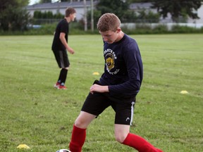 Soccer players were back on the field in August.