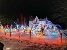 Debra Colibaba of Waterford is the first-place winner of the Light Up the County competition run by the Simcoe Christmas Panorama. Submitted