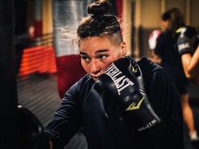 Standout wrestler Tyanna Soucy has turned to boxing while waiting for wrestling to resume.