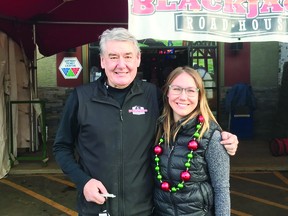 Blackjacks Roadhouse served over 600 free, drive-thru meals on Christmas Day. (Photo courtesy Tyler Grant)