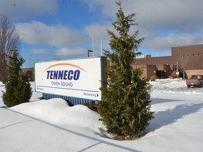 The former Tenneco plant in Owen Sound on Thursday, January 7, 2021.