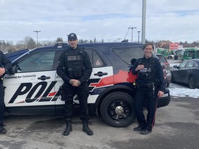 Woodstock police this week launched a new community response unit to better address the community's concerns about crime and proactive policing. Pictured, the unit, including one sergeant and two constables: Cst. Ernst, Sgt. DiCola, Cst. Mutsaers. (Courtesy of The Woodstock Police Service)