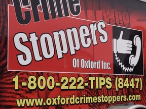 Crime Stoppers has been a pivotal resource in helping police services across the province in receiving tips that have led to helping solve crimes. And with January being Crime Stoppers month, the Oxford County service will have a theme of Òhelping all communities stay safe.Ó

Postmedia Network file photo