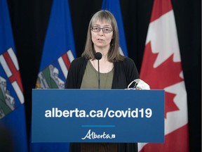 On Sunday, Alberta's chief medical officer of health Dr. Deena Hinshaw reminded Albertans to continue to wear a mask in all indoor public settings and keep social gatherings to members of the same household. On Sunday, Jan. 10, the province reported 811 new cases of COVID-19, which brought the total number of active cases to more than 14,100.
CHRIS SCHWARZ/Government of Alberta