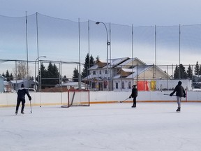 Outdoor gathering rules currently ban sporting competitions, events, shinny, tag and pick-up games on outside skating rinks.