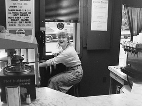 Snack bar attendant circa 1980s. Courtesy Ward Robertson