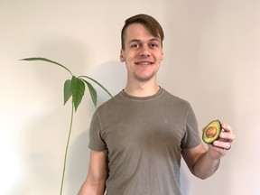 Jacob Heide started growing avocado trees as a hobby during the COVID-19 pandemic, and came up with a fun idea to offer a 'biggest avocado pit' contest in the month of January. (Submitted)