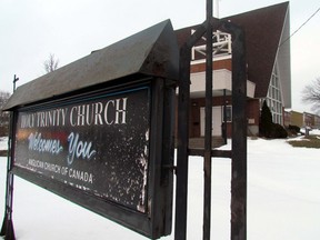 City council approved a rezoning request Monday that will see a 58-unit apartment building, including 28 affordable housing units, replace the existing Holy Trinity Anglican Church and four townhouses on Northern Avenue. JEFFREY OUGLER/SAULT STAR