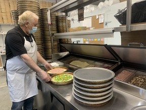 Between its three locations, two in Sherwood Park and another in Leduc, Nitza's Pizza employs 160 people. The restaurant has been able to keep all of its staff throughout the pandemic, but has been forced to cut hours due to decreased orders. Lindsay Morey/News Staff
