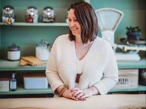 Jessica Cheyne, owner of Jarful Local Refillery. Her store opened early December and enjoyed a busy Christmas season before her business pivoted to curbside pickup. (Vanwalk Photography/Jarful Local Refillery)