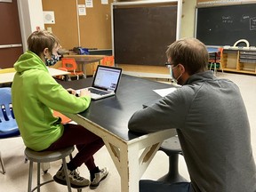 A Near North District School Board student and teacher engage in a virtual coaching session with LEARNstyle to support the use of SEA technology in the classroom.
Supplied Photo