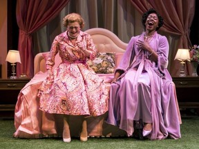 Brigit Wilson (left) as Mrs. Page and Sophia Walker as Mrs. Ford in The Merry Wives of Windsor. (Chris Young/Contributed photo)