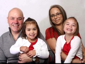 Steve and Kathleen Fortin, and their daughters Karysa, 5, and Cadence, 4, experienced COVID-19 infection between Dec. 22 and Jan. 17. The Sturgeon Falls family shared their story to possibly help save others from making the same mistake. Supplied Photo
