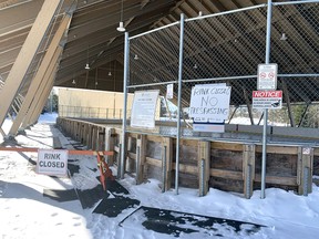 The outdoor rink at the Bill Barber Arena and South Shore Community Centre in Callander is closed by order of the North Bay Parry Sound District Health Unit.
Jennifer Hamilton-McCharles Photo